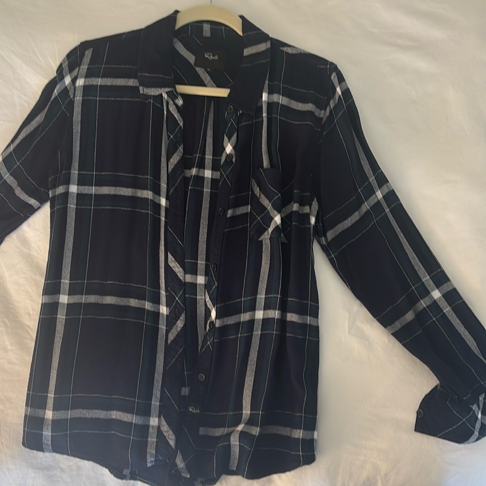 Rails womens plaid button down shirt size medium